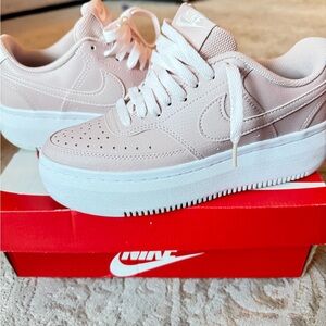 Nike Women's Light Pink Platform Sneakers